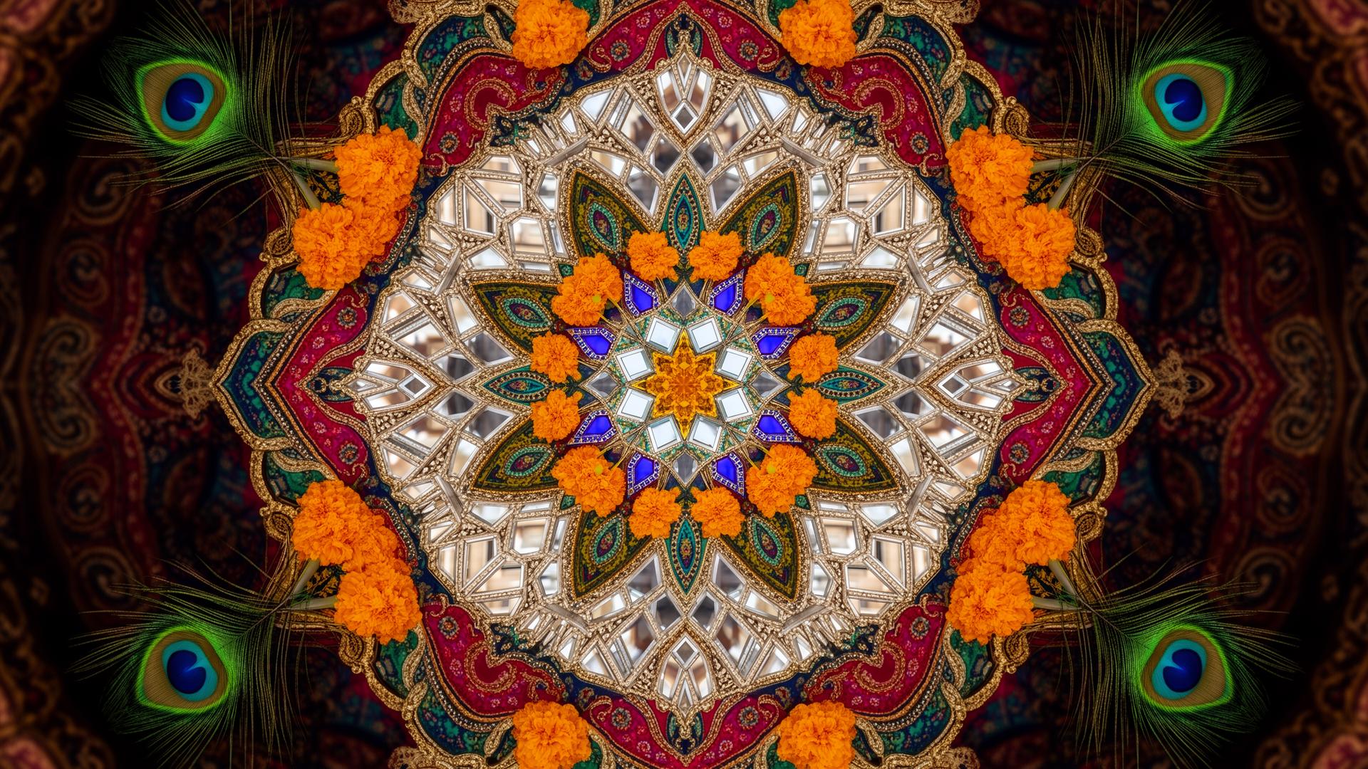 Detail of block print pattern